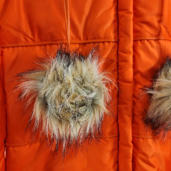 Moda International Down Coat Womens XL  Orange - Picture 3 of 13